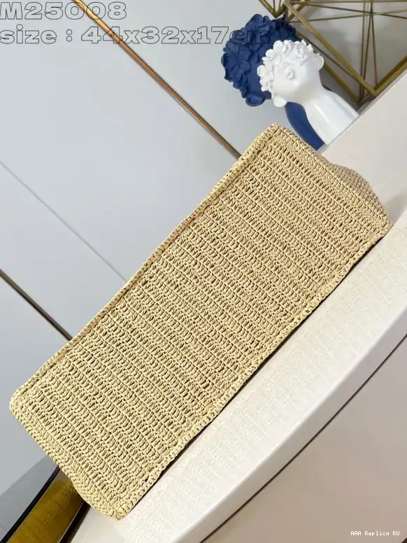 Aaa replica ru Tote LOUIS Summer Shopper MM-44*32*17CM VUITTON 0527